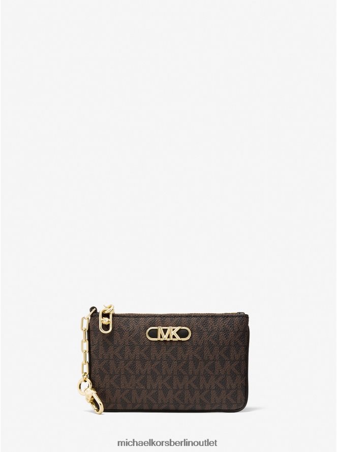 Zubehör de Michael Kors Frauen Kartenetui mit Reißverschluss und Parker-Logo braun/schwarz 404V221671