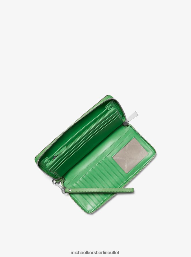 Zubehör de Michael Kors Frauen Großes kontinentales Portemonnaie mit Logo palmengrün 404V221616