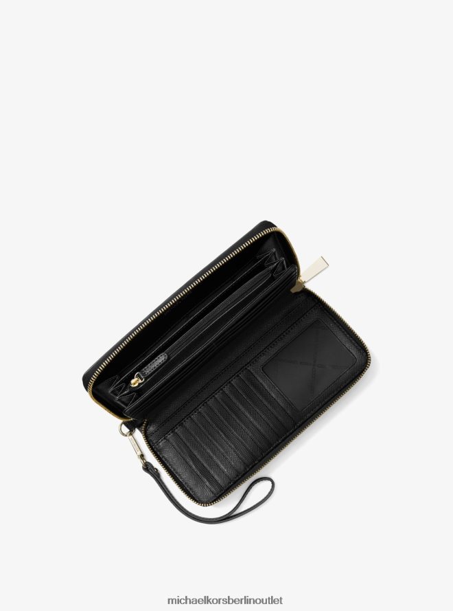 Zubehör de Michael Kors Frauen Kontinentalarmband aus Leder Schwarz 404V221619