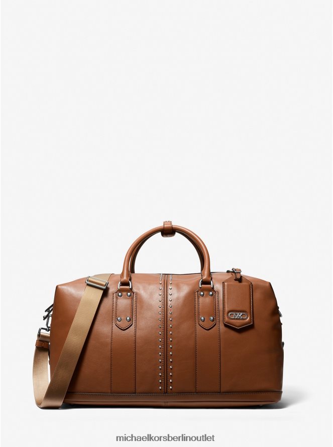 Zubehör de Michael Kors Frauen Astor-Reisetasche aus Leder mit Nieten Gepäck 404V221528