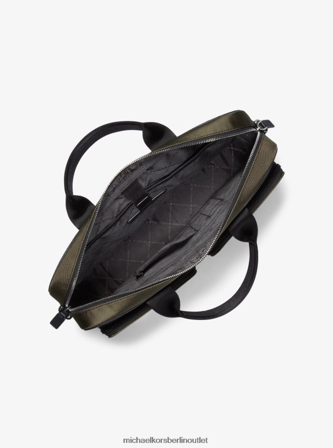 Zubehör de Michael Kors Frauen Kent-Nylon-Aktentasche Olive 404V221567