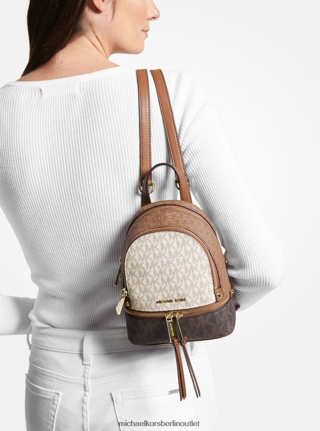 Zubehör de Michael Kors Frauen Rhea Mini-Rucksack mit Farbblock-Logo Gepäck multi 404V221198