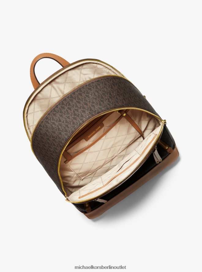 Zubehör de Michael Kors Frauen Rucksack mit großem Brooklyn-Logo Brn/Eichel 404V221233