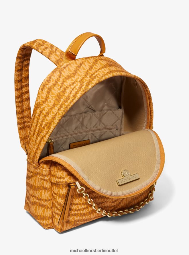 Zubehör de Michael Kors Frauen Slater mittelgroßer Rucksack mit Animal-Print und Logo Ringelblume 404V221241