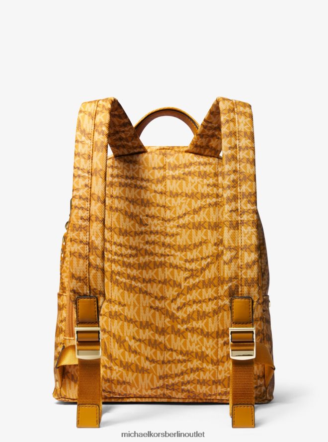 Zubehör de Michael Kors Frauen Slater mittelgroßer Rucksack mit Animal-Print und Logo Ringelblume 404V221241