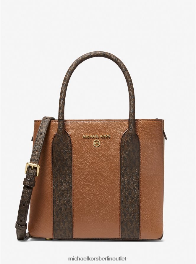 Zubehör de Michael Kors Frauen Austin mittelgroße Umhängetasche aus genarbtem Leder Gepäck 404V221476