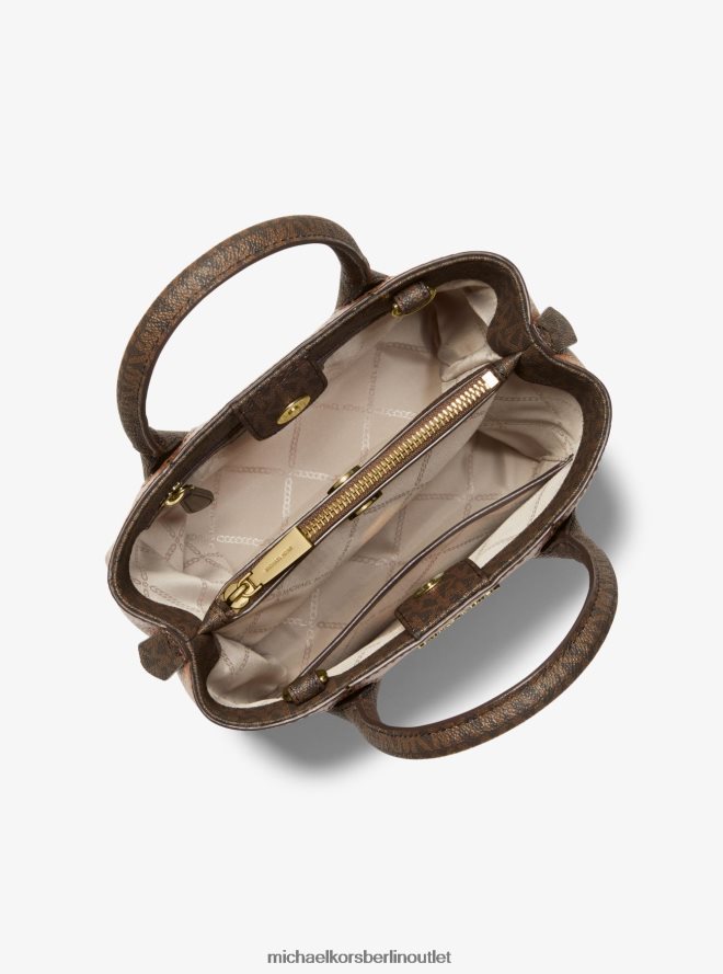 Zubehör de Michael Kors Frauen Austin mittelgroße Umhängetasche aus genarbtem Leder Gepäck 404V221476