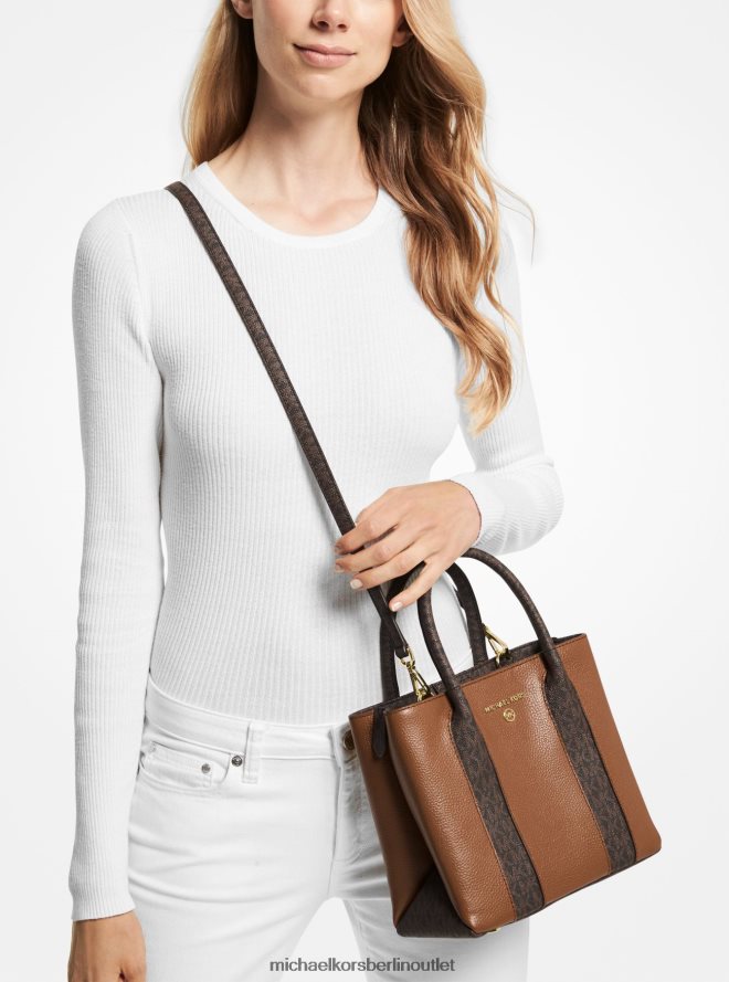 Zubehör de Michael Kors Frauen Austin mittelgroße Umhängetasche aus genarbtem Leder Gepäck 404V221476