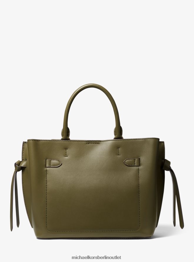 Zubehör de Michael Kors Frauen Hamilton Legacy große Leder-Umhängetasche mit Gürtel Olive 404V221406