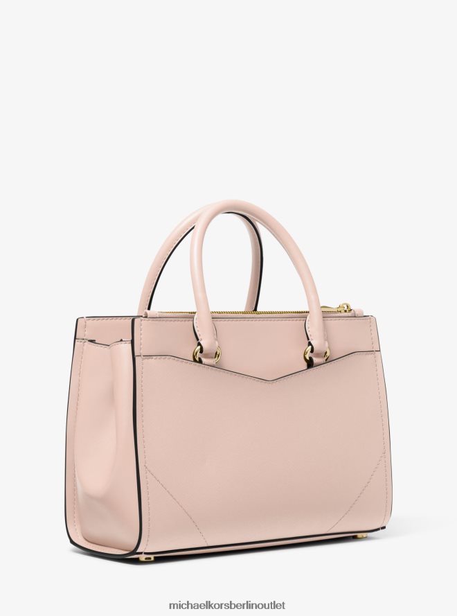 Zubehör de Michael Kors Frauen Immer mittelgroße Umhängetasche aus Saffiano-Leder zartes Rosa 404V221442