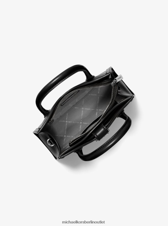 Zubehör de Michael Kors Frauen Kleine Gabby-Umhängetasche aus Kunstleder Schwarz 404V221427
