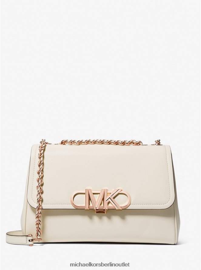 Zubehör de Michael Kors Frauen Extragroße Parker-Umhängetasche aus Leder Es ist Sahne 404V221301