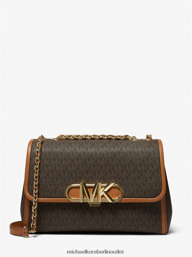 Zubehör de Michael Kors Frauen Extragroße Umhängetasche mit Logo von Parker Brn/Eichel 404V221304