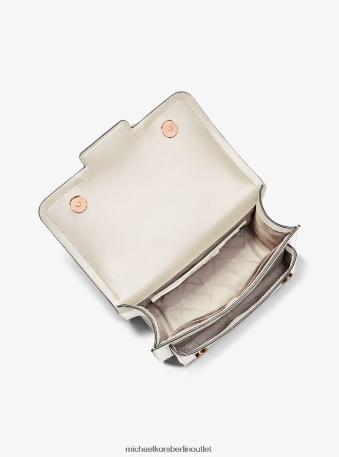 Zubehör de Michael Kors Frauen Große Umhängetasche aus Leder in Heidekraut Es ist Sahne 404V221305