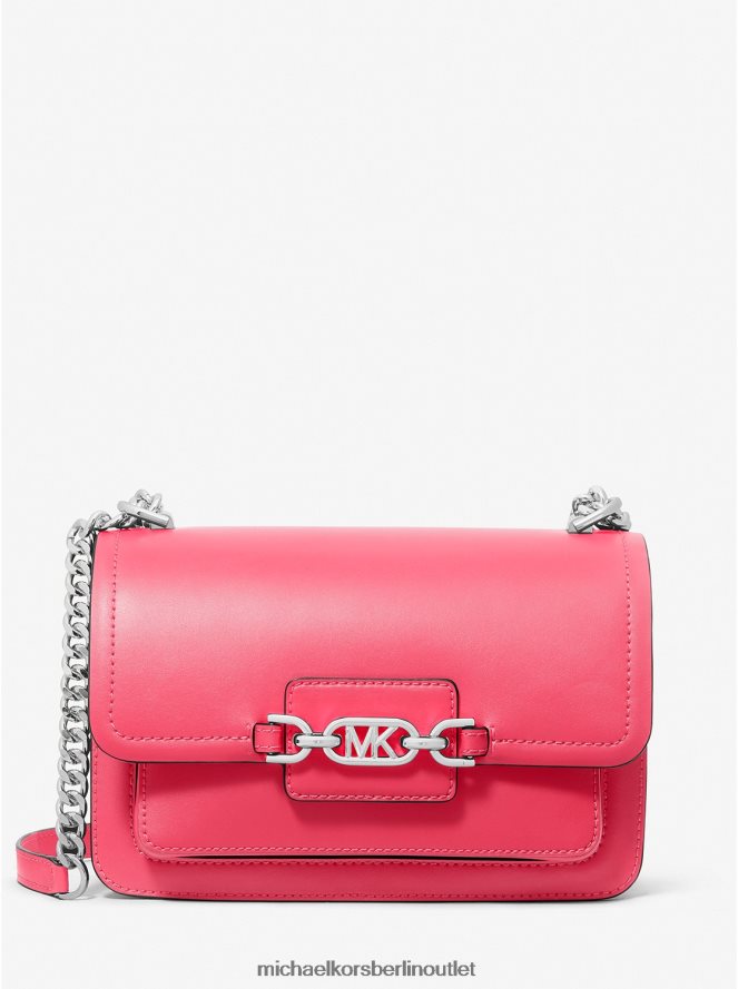 Zubehör de Michael Kors Frauen Große Umhängetasche aus Leder in Heidekraut Geranie 404V221309