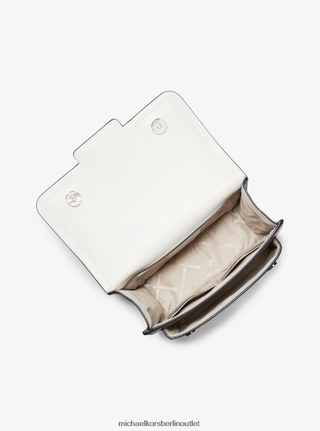 Zubehör de Michael Kors Frauen Große, melierte Umhängetasche aus Leder in Colour-Block-Optik schwarz/kamel 404V221295