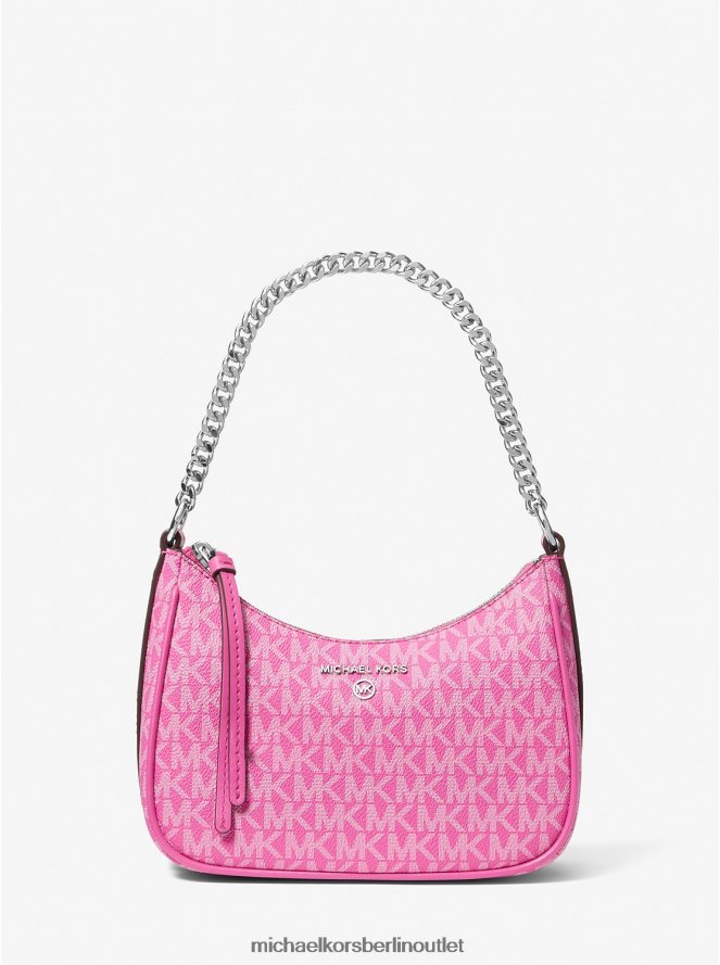 Zubehör de Michael Kors Frauen Pochette mit kleinem Logo und Jet-Set-Anhänger cerise 404V221349