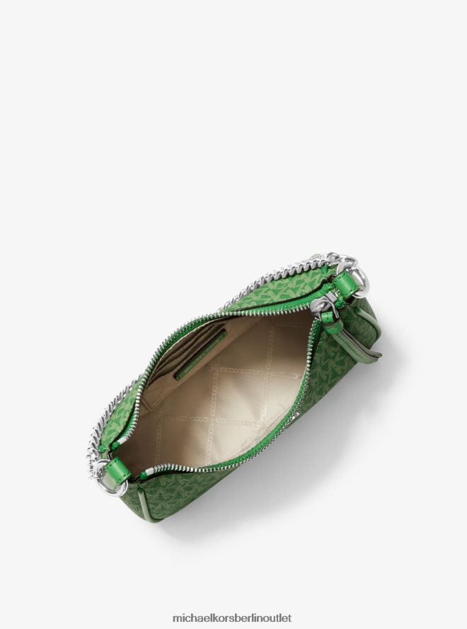 Zubehör de Michael Kors Frauen Pochette mit kleinem Logo und Jet-Set-Anhänger palmengrün 404V221350