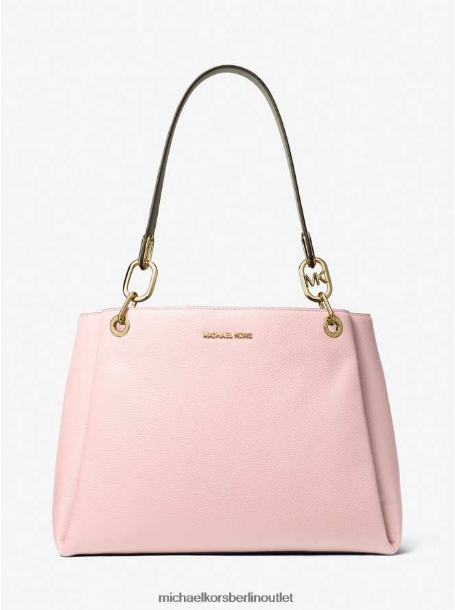 Zubehör de Michael Kors Frauen Trisha große Umhängetasche aus genarbtem Leder Puderrouge 404V221321