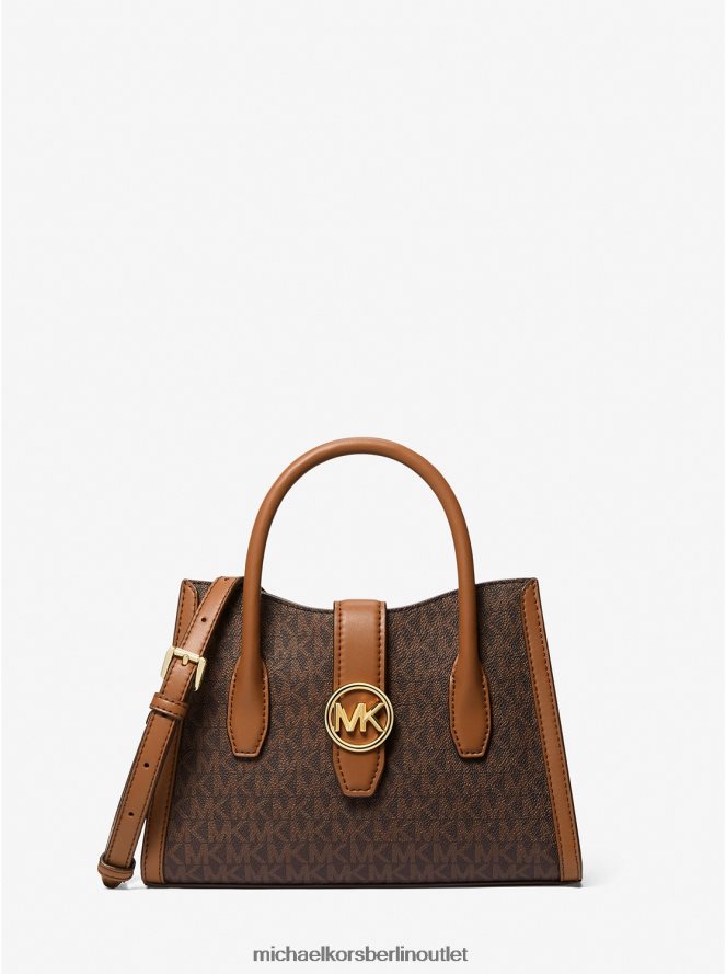 Zubehör de Michael Kors Frauen Gabby-Umhängetasche mit kleinem Logo braun 404V221133