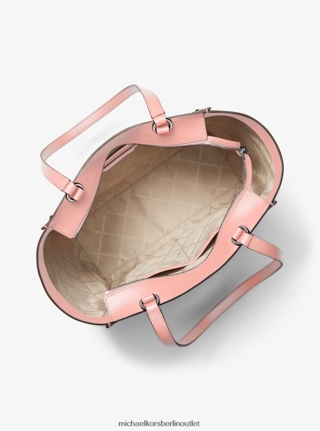 Zubehör de Michael Kors Frauen Große Harrison-Tragetasche aus Leder Rosa 404V221092