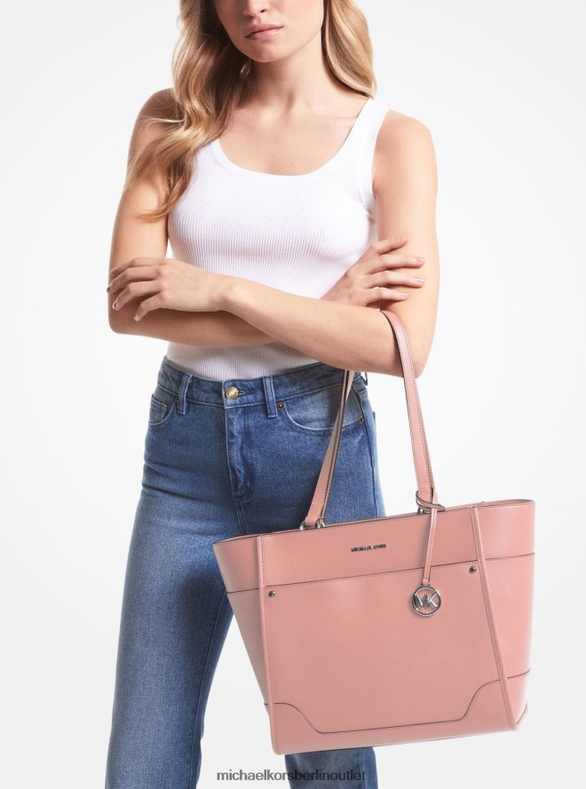 Zubehör de Michael Kors Frauen Große Harrison-Tragetasche aus Leder Rosa 404V221092