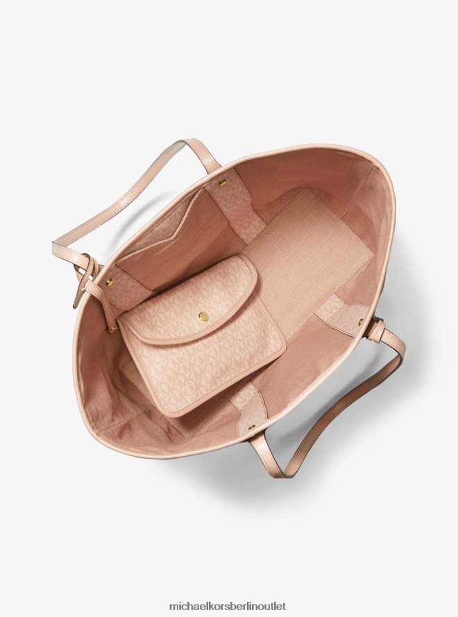 Zubehör de Michael Kors Frauen Große Tragetasche mit Logo-Streifen von Eva Ballett-Multi 404V221072