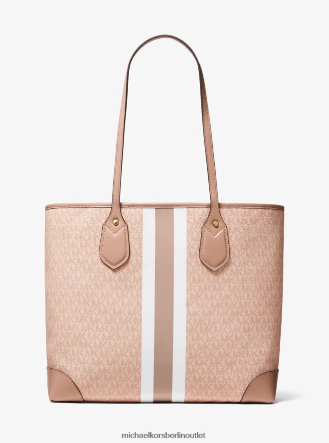 Zubehör de Michael Kors Frauen Große Tragetasche mit Logo-Streifen von Eva Ballett-Multi 404V221072