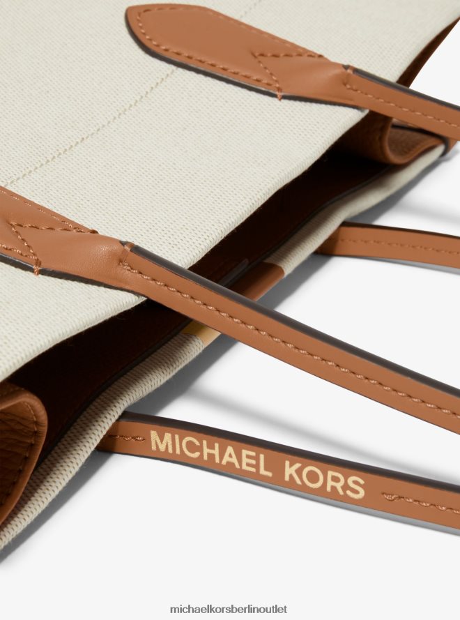 Zubehör de Michael Kors Frauen Heidi große, gestreifte Canvas-Einkaufstasche Gepäck multi 404V221186