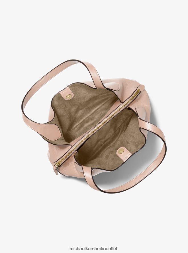 Zubehör de Michael Kors Frauen Kelsey große Umhängetasche aus genarbtem Leder zartes Rosa 404V221136