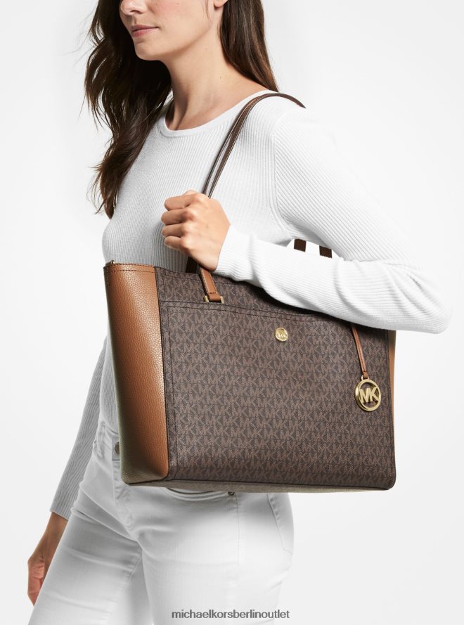 Zubehör de Michael Kors Frauen Maisie 3-in-1-Tragetasche mit großem Logo braun 404V221116