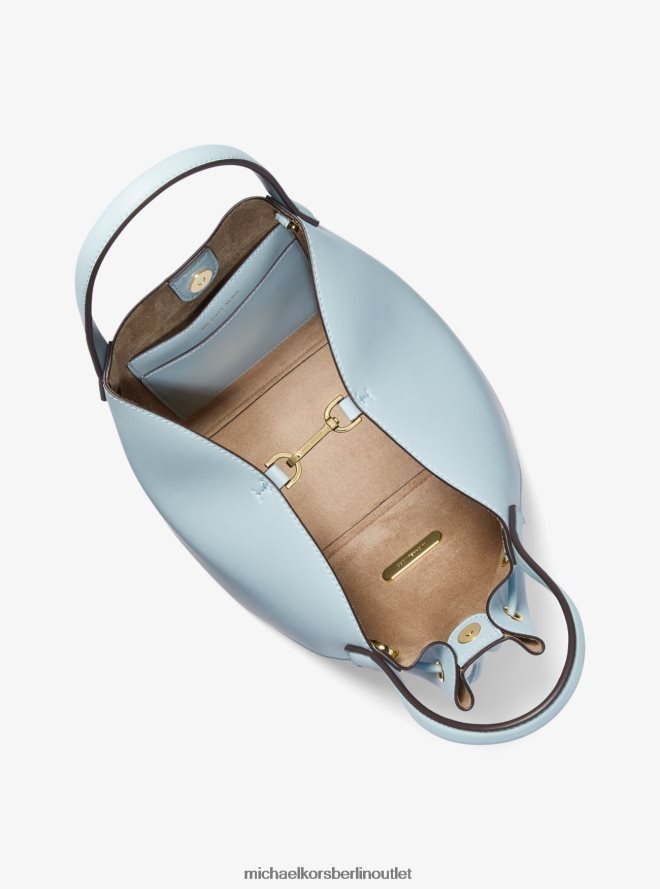 Zubehör de Michael Kors Frauen Phoebe große Beuteltasche aus Kunstleder vista blau 404V221130