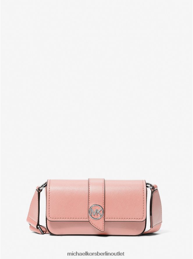 Zubehör de Michael Kors Frauen Extrakleine Umhängetasche aus Saffiano-Leder von Greenwich Rosa 404V22845