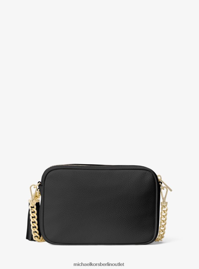 Zubehör de Michael Kors Frauen Ginny-Umhängetasche aus Leder Schwarz 404V22642