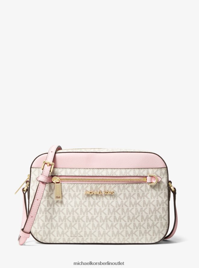 Zubehör de Michael Kors Frauen Große Jet-Set-Umhängetasche mit Logo pwd blsh mlt 404V221010