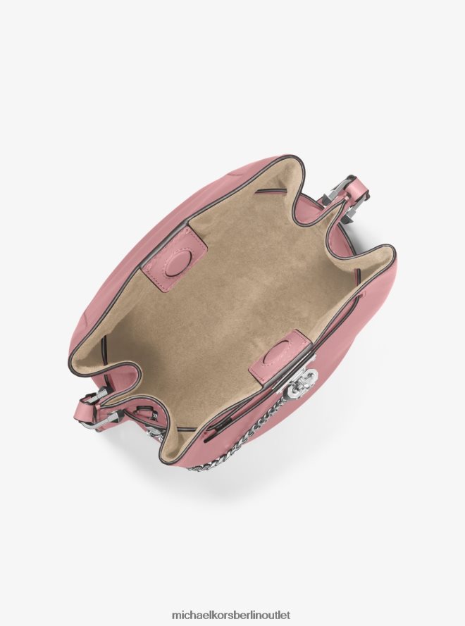 Zubehör de Michael Kors Frauen Hamilton Legacy mittelgroße Umhängetasche aus Leder Königsrosa 404V22683