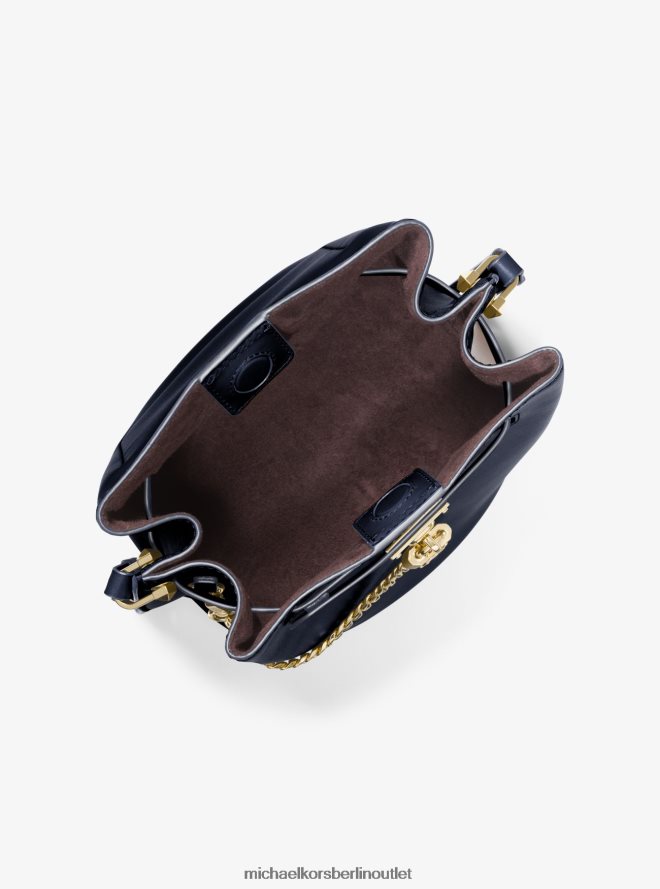 Zubehör de Michael Kors Frauen Hamilton Legacy mittelgroße Umhängetasche aus Leder Marine 404V22687