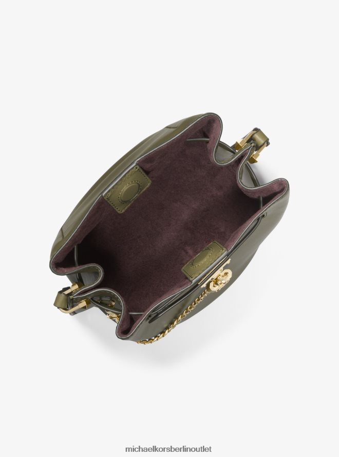 Zubehör de Michael Kors Frauen Hamilton Legacy mittelgroße Umhängetasche aus Leder Olive 404V22692