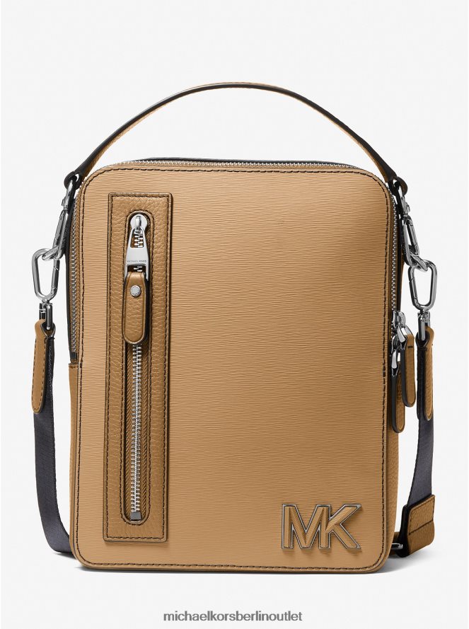 Zubehör de Michael Kors Frauen Hudson-Flugtasche aus Leder Kamel 404V22952