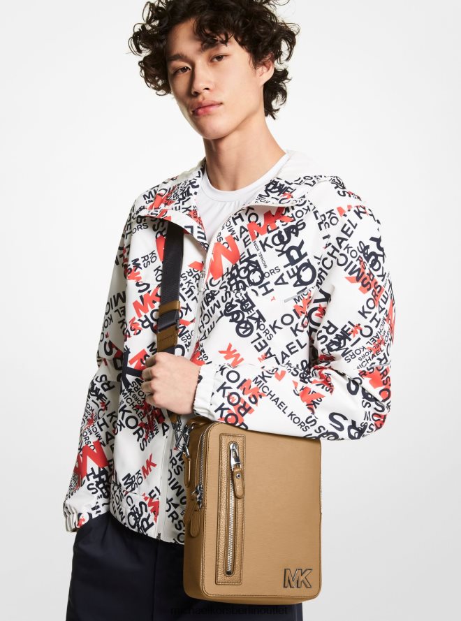 Zubehör de Michael Kors Frauen Hudson-Flugtasche aus Leder Kamel 404V22952