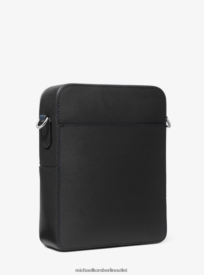 Zubehör de Michael Kors Frauen Hudson-Flugtasche aus Leder Schwarz 404V22955