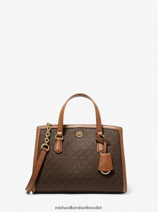 Zubehör de Michael Kors Frauen Kleine Chantal-Umhängetasche mit Logo Brn/Eichel 404V22924