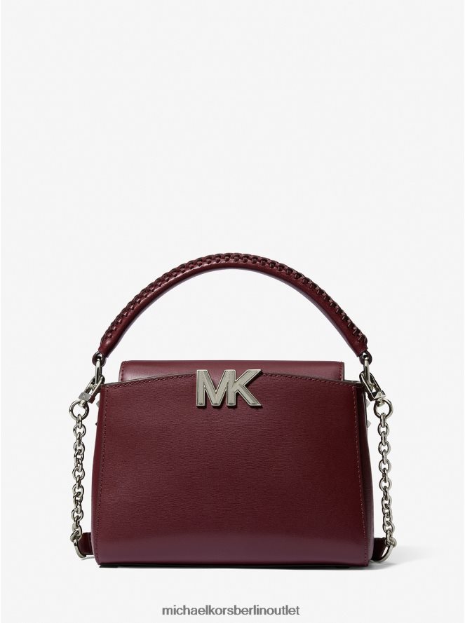 Zubehör de Michael Kors Frauen Kleine Karlie-Umhängetasche aus Leder Merlot 404V22896