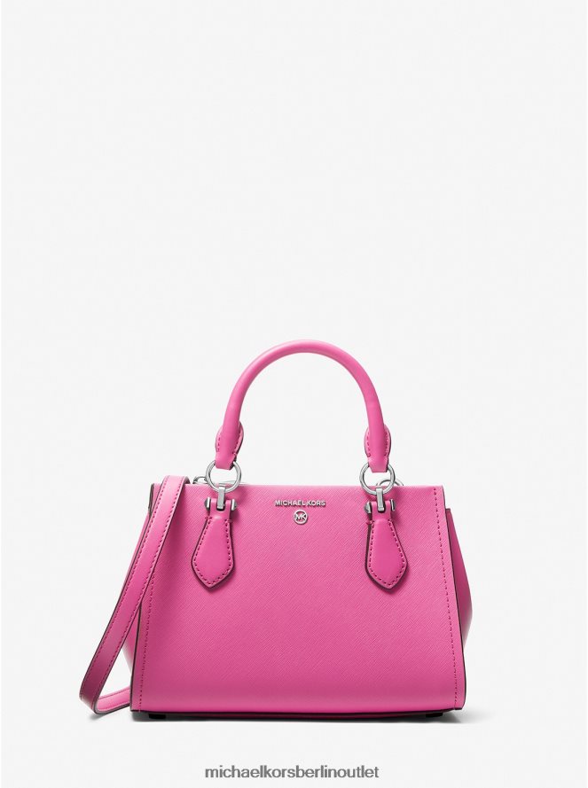 Zubehör de Michael Kors Frauen Kleine Marilyn-Umhängetasche aus Saffiano-Leder cerise 404V22646