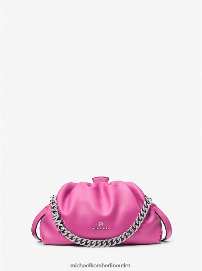 Zubehör de Michael Kors Frauen Kleine Nola-Umhängetasche aus Kunstleder cerise 404V22982