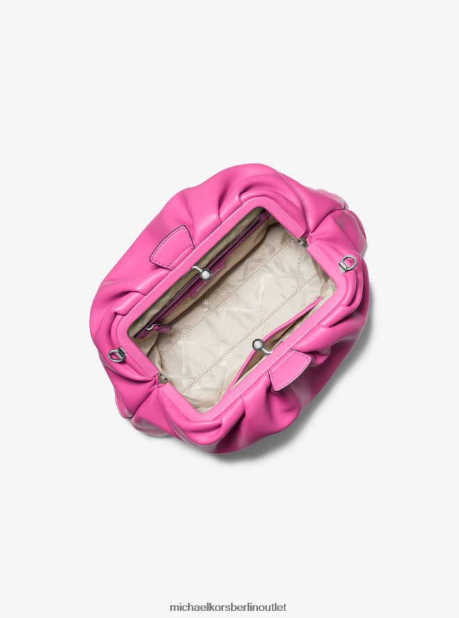 Zubehör de Michael Kors Frauen Kleine Nola-Umhängetasche aus Kunstleder cerise 404V22982