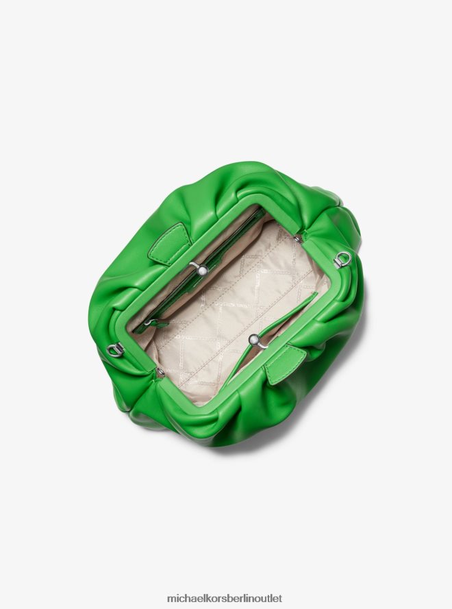Zubehör de Michael Kors Frauen Kleine Nola-Umhängetasche aus Kunstleder palmengrün 404V22984