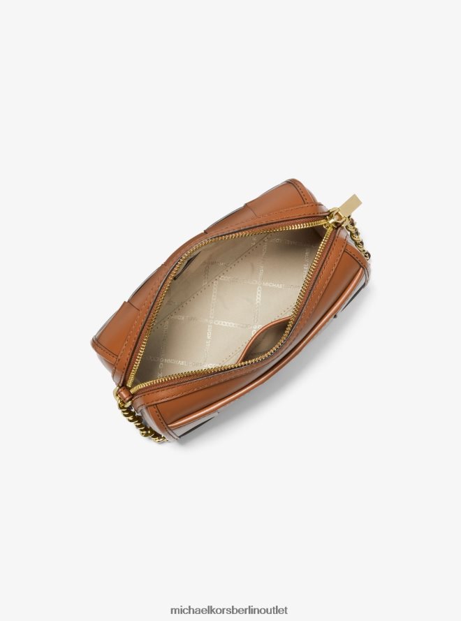 Zubehör de Michael Kors Frauen Kleine Umhängetasche „Jet Set“ aus gewebtem Leder Gepäck 404V22881