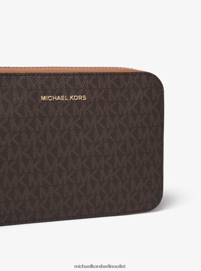 Zubehör de Michael Kors Frauen Mittelgroße Umhängetasche „Ginny“ mit Logo braun 404V22749