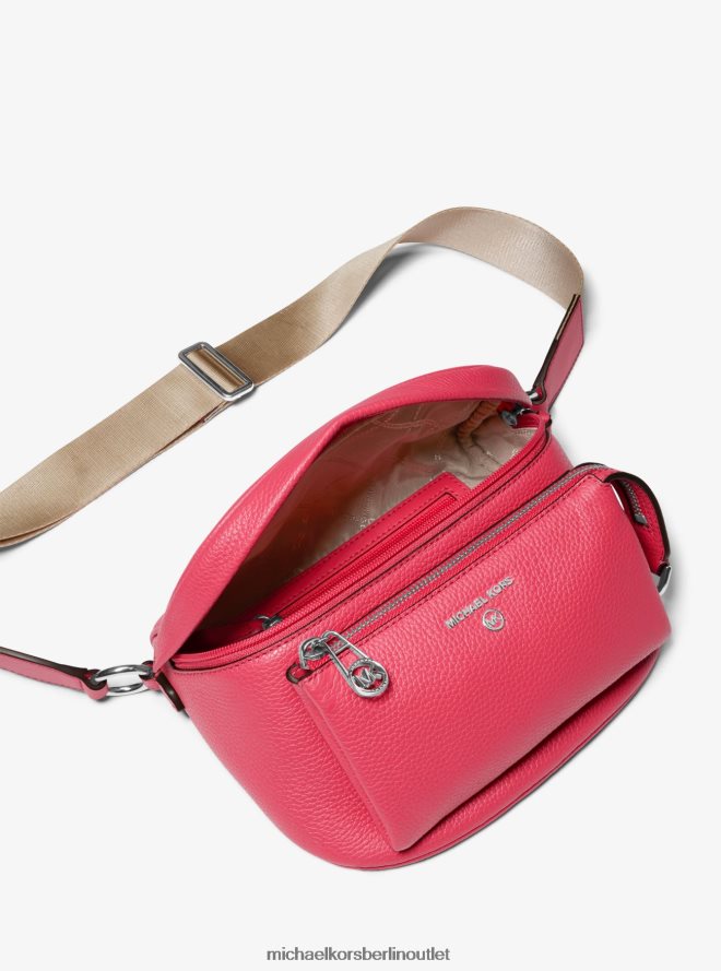 Zubehör de Michael Kors Frauen Mittelgroße Umhängetasche aus gekrispeltem Leder von Slater Geranie 404V22957